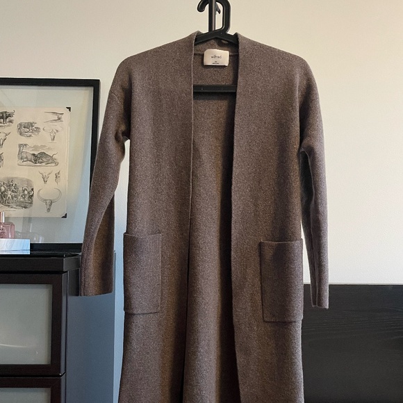 Wilfred Belize Cardigan in Heather Dark Oatmeal - Picture 1 of 8